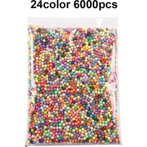 6000pcs DIY Water Spray Magic Beads Manual 3D beads 5mm Hama Beads 500g Refill Wholesale beads toys