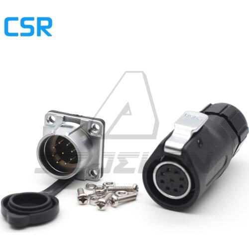 XHP20 series, 9-pin waterproof connector plug and socket Fit RV Solar Port, Fit Furrion, Forrest River RV Solar Ports IP67