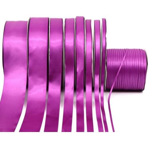 100 Yards Purple Grosgrain Ribbon Sewing Fabric Supply Accessories Craft Gift Wrapping Wedding Decoration