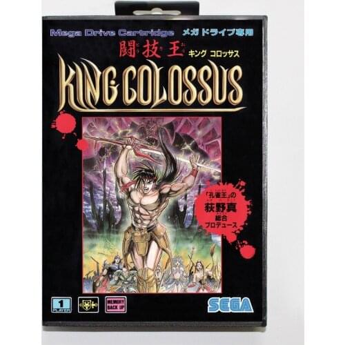16 bit Sega MD game Cartridge with Retail box - King Colossus game cart for Megadrive for Genesis system
