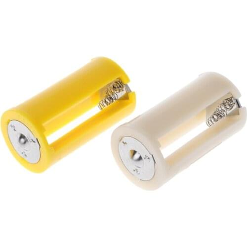 4PCS 3 AA To D Size ABS Battery Holder Converter Adapter Switcher Plastic Case Box