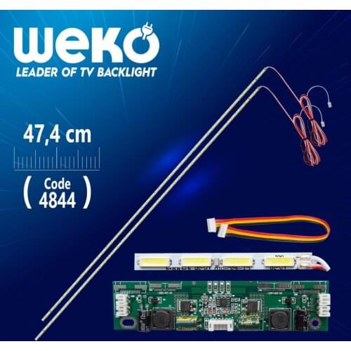 42 UNİVERSAL E-LED 51 LED (7020) 474MM 360-450MA 51-54V DUAL LED + DRIVER + CABLE TOOL (WK-1369)