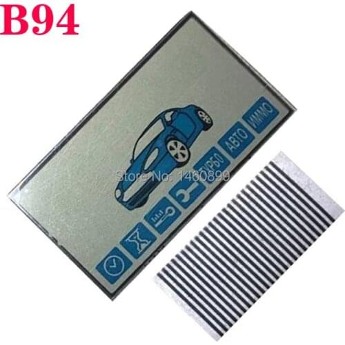 5 PCS/lot B94 Lcd Display Screen Flexible Cable for Starline B94 LCD Remote Control Keychain Fob B94 lcd display + Zebra Stripes