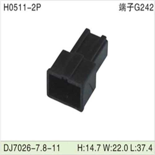 500pcs 2Pin 7.8mm male Auto Motorcycle Electronic Wiring Connector for AUdi,VW,BMW, Honda,Toyota DJ7026-7.8-11