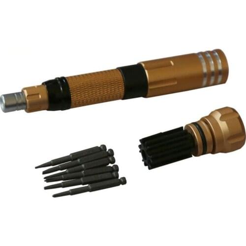 6 in 1 Magnetic Precision Screwdriver Interchange Bits Kit for iPhone iPad MacBook Disassemble Phone Computer PC Repair Tool Set