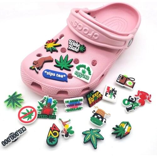 Jibz for croc Shoes Accessories Pistol 420 Garden shoes Croc Jibz Charm DIY Bracelet Kids Party Gift