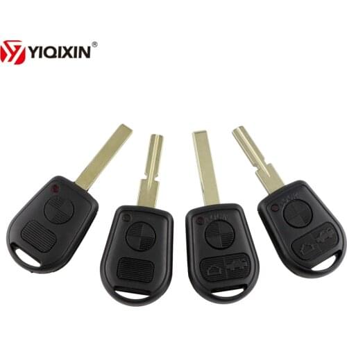YIQIXIN 2 3 Button Remote Car Key Shell Replacement Remote Case For BMW E31 E32 E34 E36 E38 E39 E46 Z3 With HU58/HU92 Blade