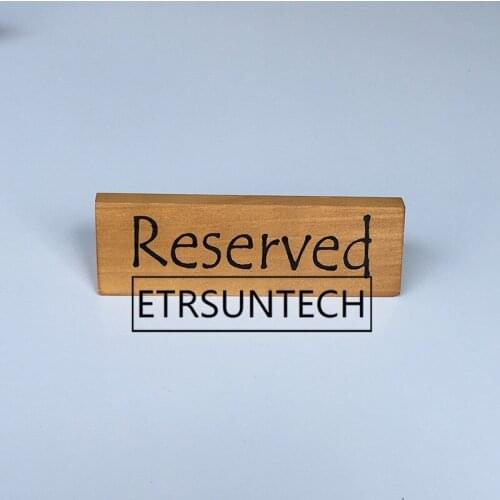 30pcs Rustic Wooden Reserved Sign Reception Wood Wedding Table Seating Signs Restaurant Party Decoration