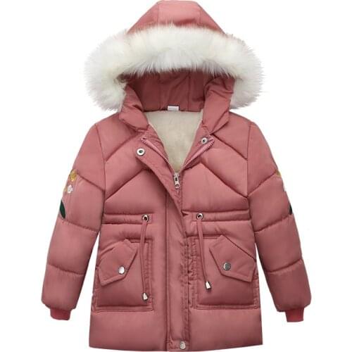 2020 Kids Girls Jacket Autumn Winter Park For Girls Coat Baby Warm Hooded Outerwear Coat Girls Clothing Parkas for Children