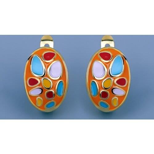 CHARLINLIOL Hot Selling 925 Silver Earrings for Women Gold Color Jewelry Bohemia Ladies Wedding Engagement Party Gift