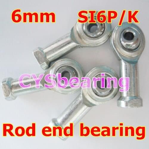 M6 fish eye SI6P/K M6X1.0 NHS6 female metric right hand threaded rod ends joint bearing