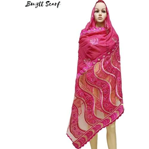Muslim New Cotton Scarf Shawl Large Size Outdoor Prayer Big Hijab African Women Ramadan Supplies BM-009