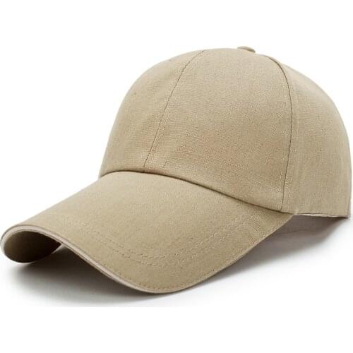 Men Adjustable Sports Cap Unisex Baseball Caps Long Visor Brim Shade Sun Hat Women Fashion Line Baseball Cap Fish Outdoor Hats