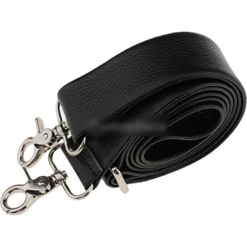150cm Genuine Leather Bags Straps Black/camel Detachable Handle Replacement Mens Shoulder Silver Buckle Bag Accessories Mens