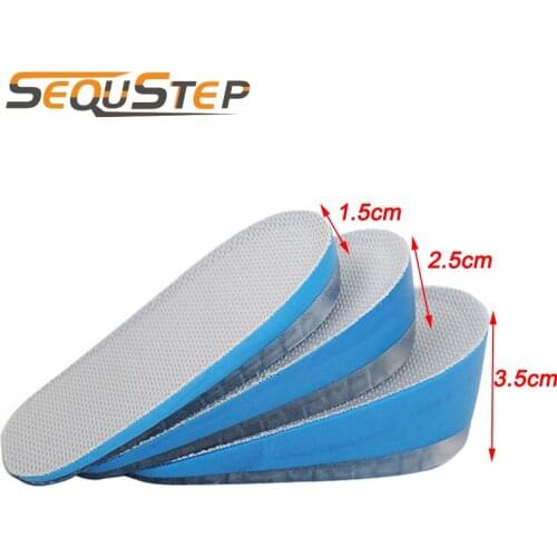 Soft Silicone Gel Height Increase Insole Heel Pad Cushion Heighten Insoles Comfortable Heel Insert Taller Shoe Pad