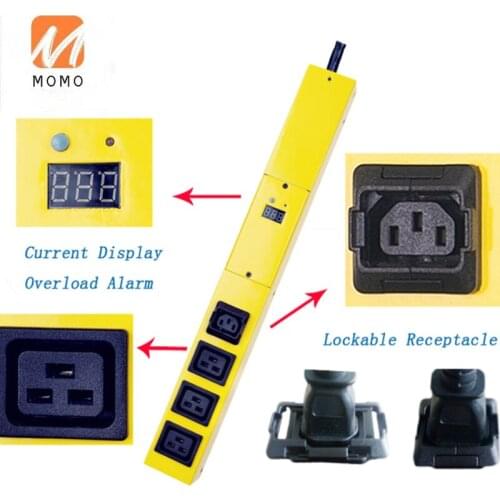 New Update Good Performance Vertical Type 1 Way C13 and 3 Way C19 Rackmount Monitor Rack Metered PDU with Circuit Breaker