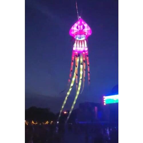 Ripstop new windsock Jellyfish Soft kite Luminous light cometas para adultos vlieger kites for adults octopus kite flying toys