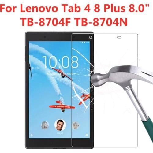 9H Tempered Glass For Lenovo Tab 4 8 Plus 8.0 Inch Screen Protector TB-8704F 8704N Anti Fingerprint Clear Tablet Protective Film