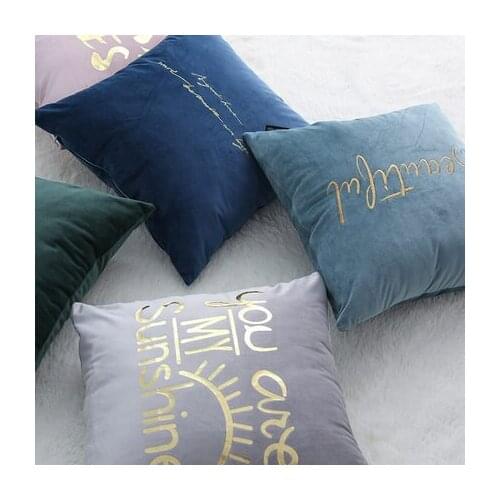 Northern Europe Ins Style Pillowcase Lightweight and luxurious velvet bedside cushion sleeve for living room bed pillowcase