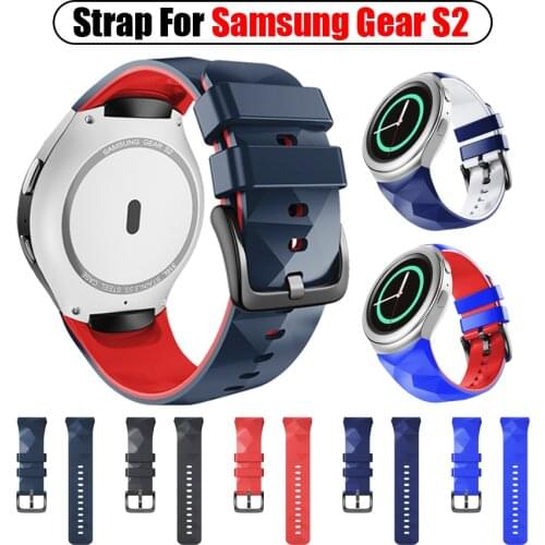 Silicone Watchband Strap for Samsung Galaxy Gear S2 R720 R730 Soft Rubber Replacement Sport WristBand for SM-R720 Smart Watch
