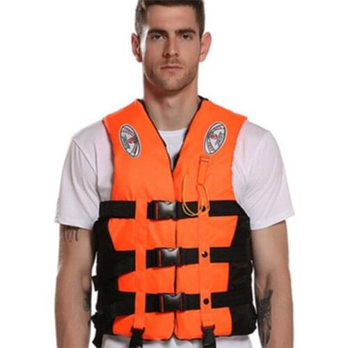 Professional Life Jacket for Adult Water Sport Drifting Boat Fishing Polyester Life Vest with Emergency Whistle Swim Equipment