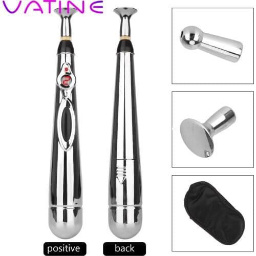 VATINE Electric Shock Stick Breast Clitoris Penis Massage Nipple Stimulator Electro Flirting Sex Toys for Man Woman Orgasm