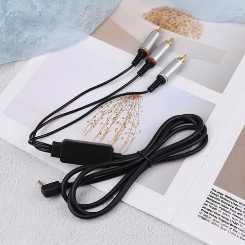 1pc Audio Video AV Cable to RCA Extension Composite Data Cord for PlayStation Portable PSP 2000 3000 Slim To TV Monitor