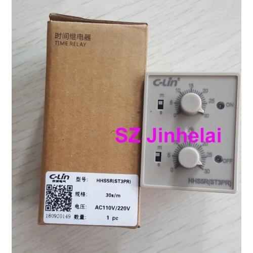 100%New and original HHS5R(ST3PR) C-Lin Time relay cyclical delay 6s/60s, 10s/10min, 30s/30min, 60s/60min