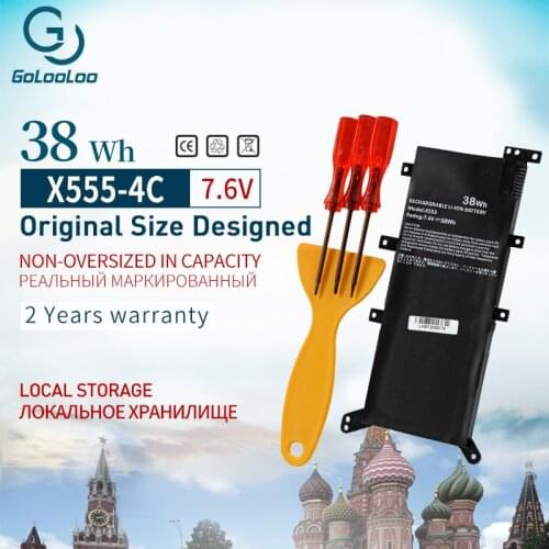 38wh 7.6V Laptop Battery for ASUS C21N1347 X554L X555 X555L X555LA X555LD X555LN VM590LF A555L K555L K555LD R557LP R556M R556L