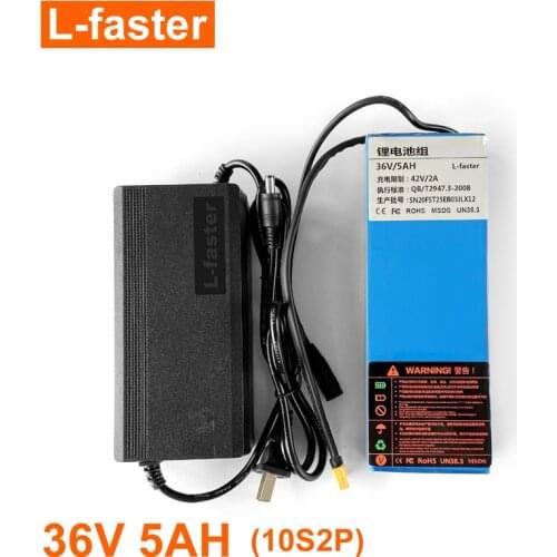 36V 5Ah Electric Skateboard Battery Pack Electric 4 Wheels Board Lithium Battery 36V 18650 Battery Pack Electric Scooter Battery