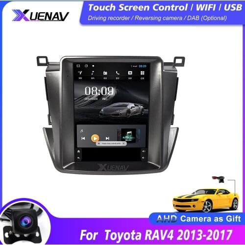 Tesla Style Android For Toyota RAV4 Car Radio Player 2013 2014 2015 2016 2017 2018 Car Radio GPS Multimedia Navigation