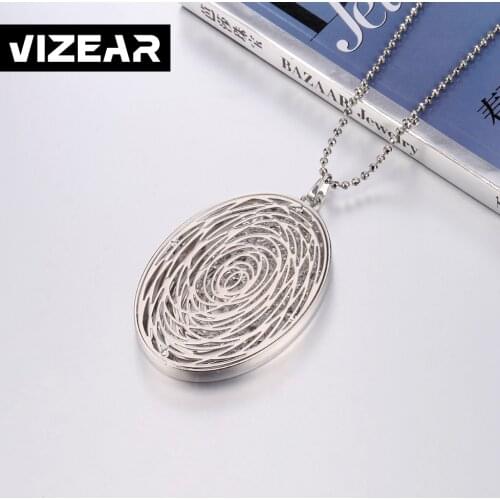 Big Pendant Necklaces for Women Gold Silver Color Oval with Crystal Statement Jewelry Sweater Chain Long Necklace Gifts 2021