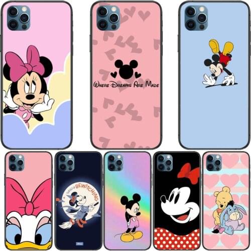 Mickey Friends Phone Cases For iphone 12 Pro Max case 11Pro Max 8PLUS 7PLUS 6S iphone XR X XS mini mobile cell funda