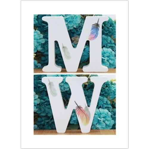 1 Piece 10X10 Cm Handmade Animal Shape Wedding Feather Wooden Letters Decoration Letters Word DIT Letter Name Design Crafts
