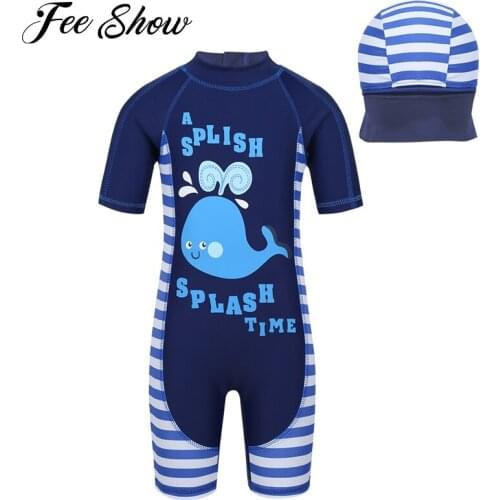 Kids Boys Shark/Whale Print Swimsuit for Girls Kids Swimwear Swimming suit Two-Piece Sets Youth Childrens Beach Bathing Suits