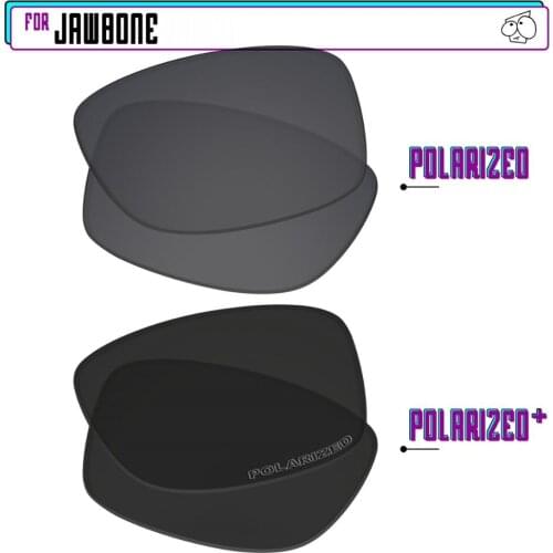 EZReplace Polarized Replacement Lenses for - Oakley Jawbone Sunglasses - BlackP Plus-BlackIRP