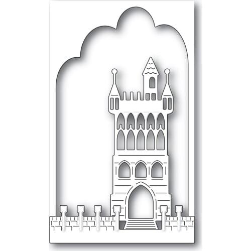 The main entrance of the castle Metal Cutting Die Scrapbook Embossed Paper Card Album Craft Template Cut Die Stencils New 2021