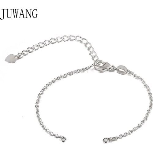 JUWANG 11 Kinds Handmade DIY Adjustable Copper Bracelet Chains Connectors Accessories Metal For Women Bracelets Making Supplies