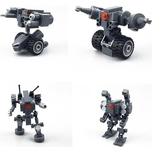 Mecha Robots Building Blocks Kids Toys For Children 7.5cm Figure Assembling Bricks Toy Creativity Action Figure Dolls Boys Toys