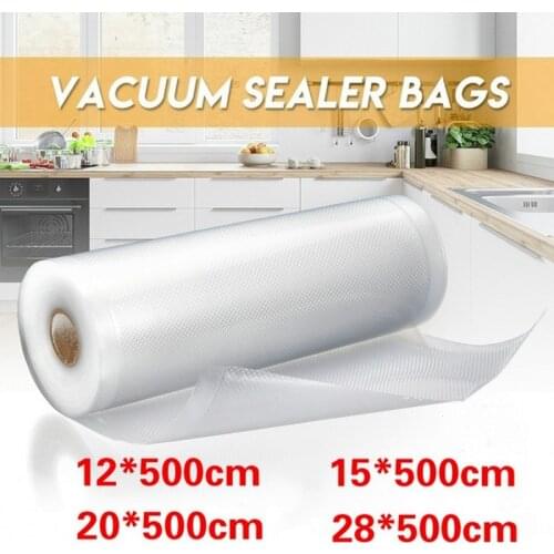 Kitchen Food Vacuum Storage Bags For Vacuum Sealer Packaging Rolls Bags for Food Fresh Long Keeping Packaging12/15/20/28cm*500cm
