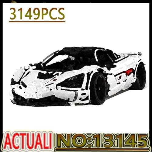 Hot MK13145 MOC 1:8 App Remote Control McLarens P1 720S Super Speed Racing Car Building Blocks Kids Christmas Toys Birthday Gift