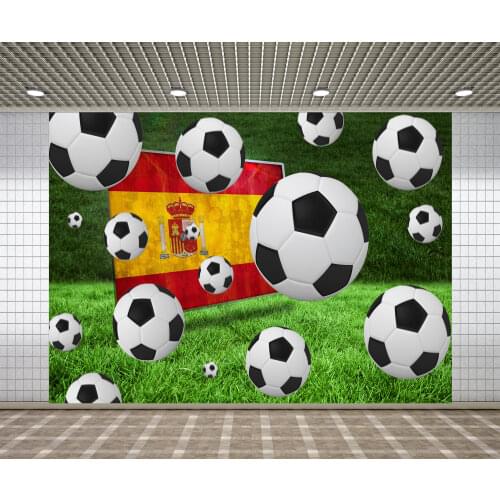 Lyavshi Vinyl Backdrop Soccer National flag Children Birthday Party Newborn Photo Studio Background Photography Backdrops