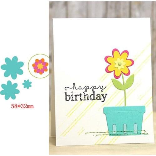 Sunny Blooming Flower Metal Cutting Dies Good-looking Cheap Decoration For DIY Scrapbooking Paper Cards Crafts Dies New 2019