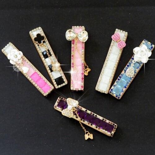 Cute Rhinestones Pink Electric USB Lighter Dropship Suppliers Rechargeable Flameless Windproof Lighter Smoking Accessories