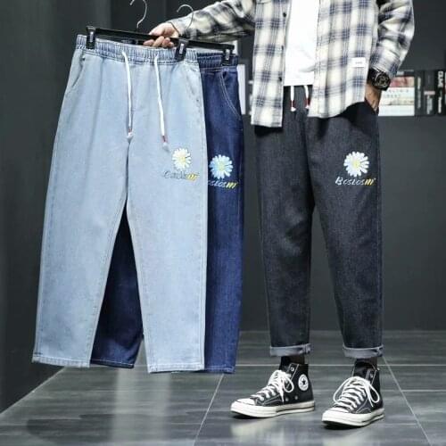 2021 Mens Pants Japan Fashion Harajuku Streetwear Chrysanthemum Haren Pants Men Casual Men Clothing Joggers Pants Men Trousers