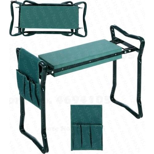 Cheap Folding Garden Kneeler and Seat Multifunctional Seat Stainless Steel Garden Stool Bearing 150KG Fast Arrive In Few Days