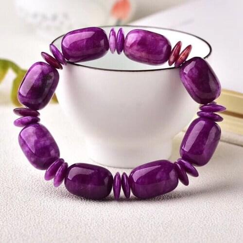 Wholesale Purple Dragon Crystal Bracelets Bucket Beads Hand String Beauty for Women Men Single lap Bracelet Jewelry JoursNeige