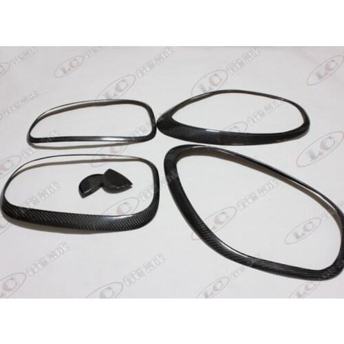 Fit for BMW MINI COOPER R60 carbon fiber lampshade frame lamp frame decoration eyebrow lamp shade