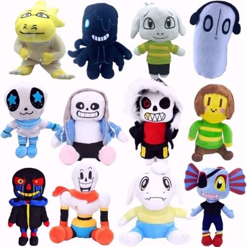 20-28cm Manufacturers Supply The Legendary Plush Toy Doll Unrtale Game Around The Papyrus Skeleton for Birthday Gifts