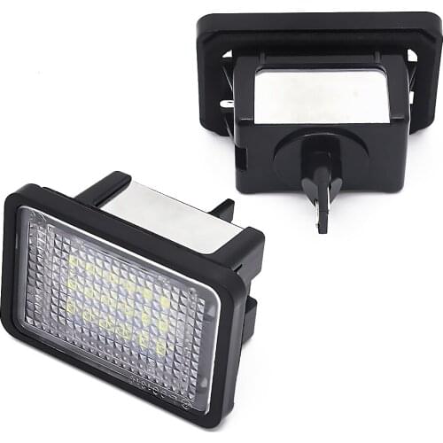 2Pcs LED Number License Plate Light Lamp For Mercedes-Benz GL ML GLK GLA GLC GLE Class W176 W166 X156 X166 X204 X205 R172
